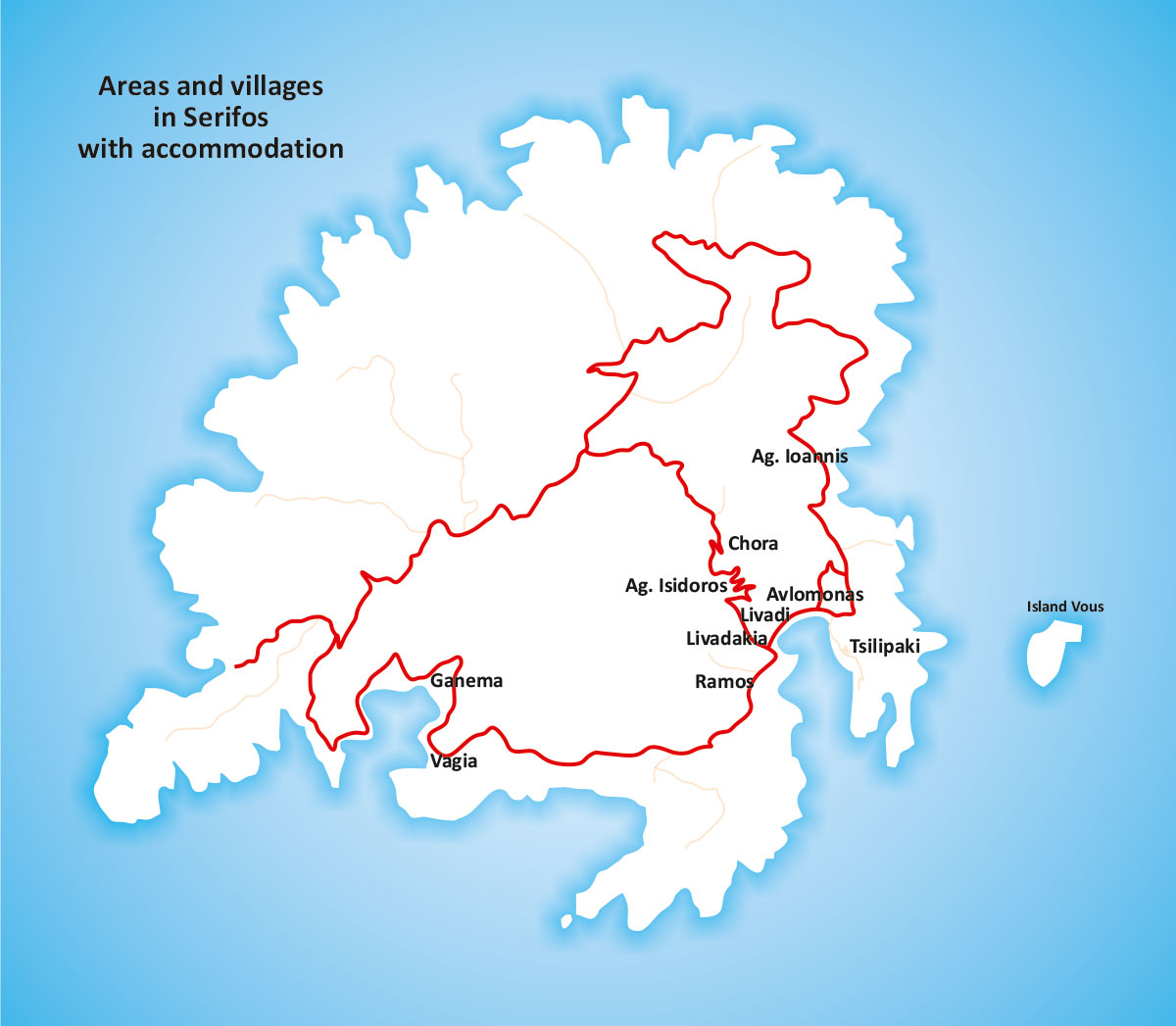 Mappa di Serifos